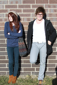 students Asher Morey and Haley Barskey are devoted to non-conformist style and expression.