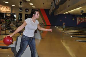 The girls bowling team is holding tryouts Dec. 5, 6 and 7 to fill eleven spots. Senior Brooke Stein is a bowler hoping to make the team this winter.