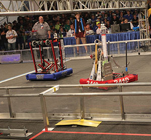 Students design, build and program robots for competitions