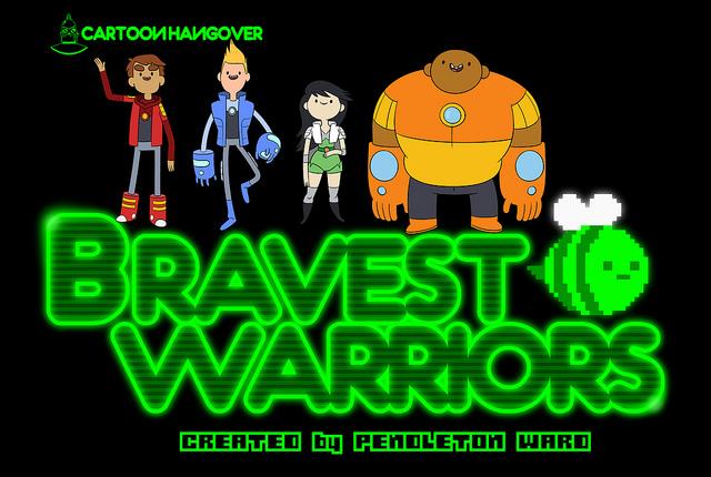 The Bravest Warriors cast on the opening screen of each episode.
