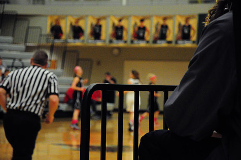 Fans cheer as the Lady T-Wolves are in the lead.