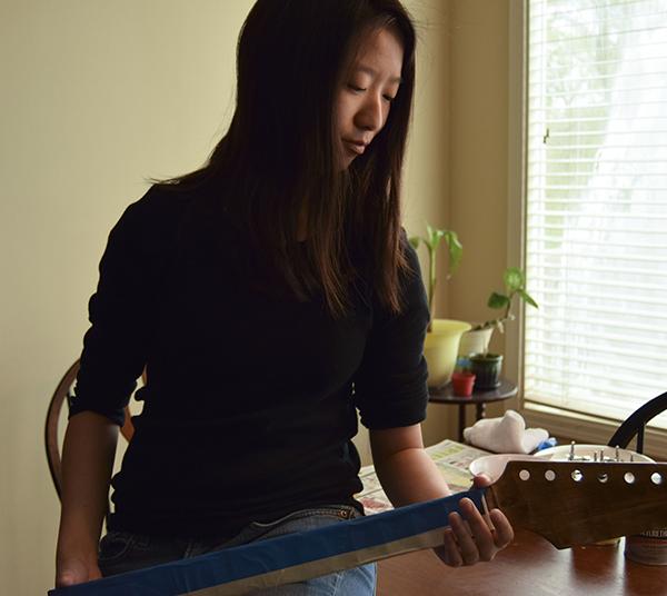 A lifelong passion for music drives Salina Ye to build her own guitar for her senior project