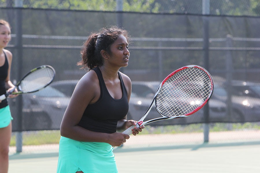 Gallery: Girls varsity tennis vs. Blue Valley