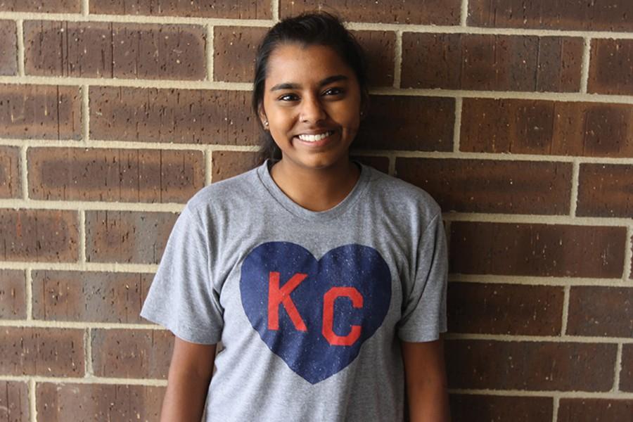 “I think pride has gone up in Kansas City, especially since the Royals have been doing well," senior Annie Bennett said. "Everyone has been getting into Royals spirit wear and KC shirts.  [I wear this shirt] because I think it’s really cute.  I think Kansas City is a great city. It’s really not that boring, and we should all be proud that we are living here.”
