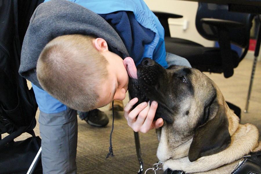 Freshman Spencer Peck gets a new service dog