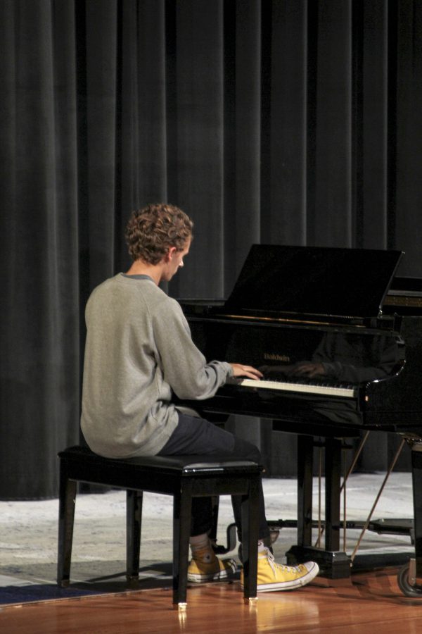 West played the piano for two different acts.