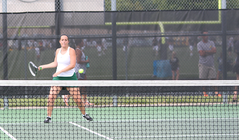 Gallery: Girls varsity tennis match vs. Blue Valley High on Aug. 29