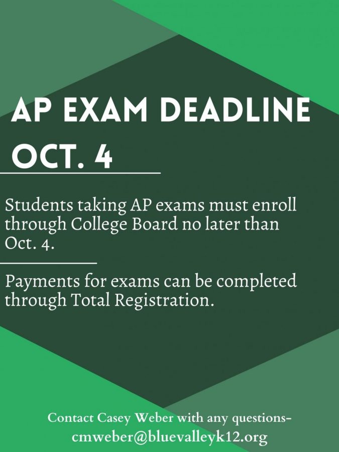 AP Exam Deadline BVSW News