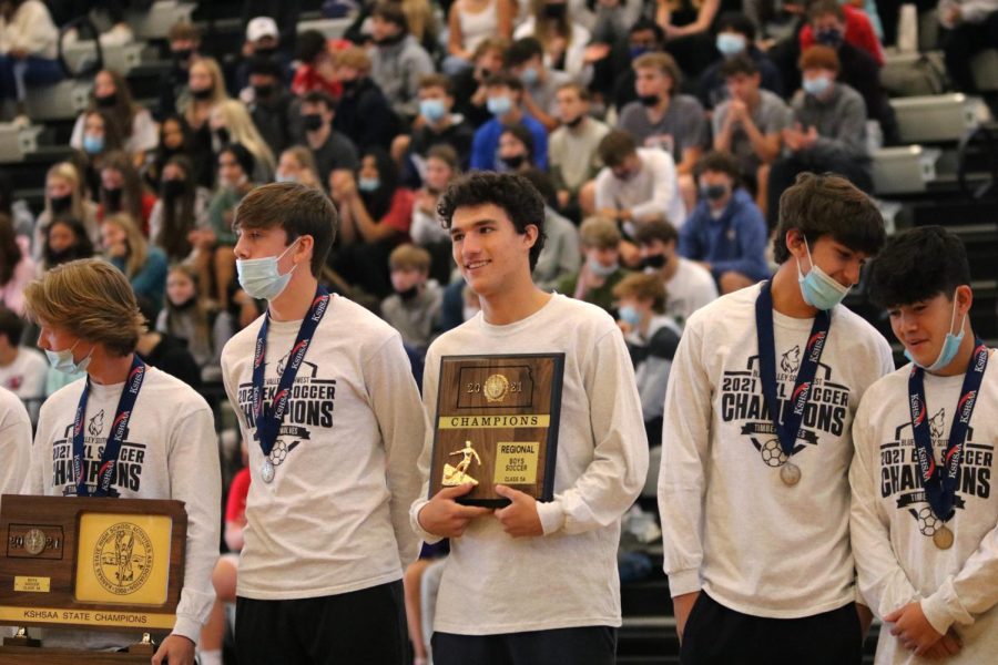 GALLERY: The soccer team celebrates winning state at the State Soccer Assembly on Nov. 12