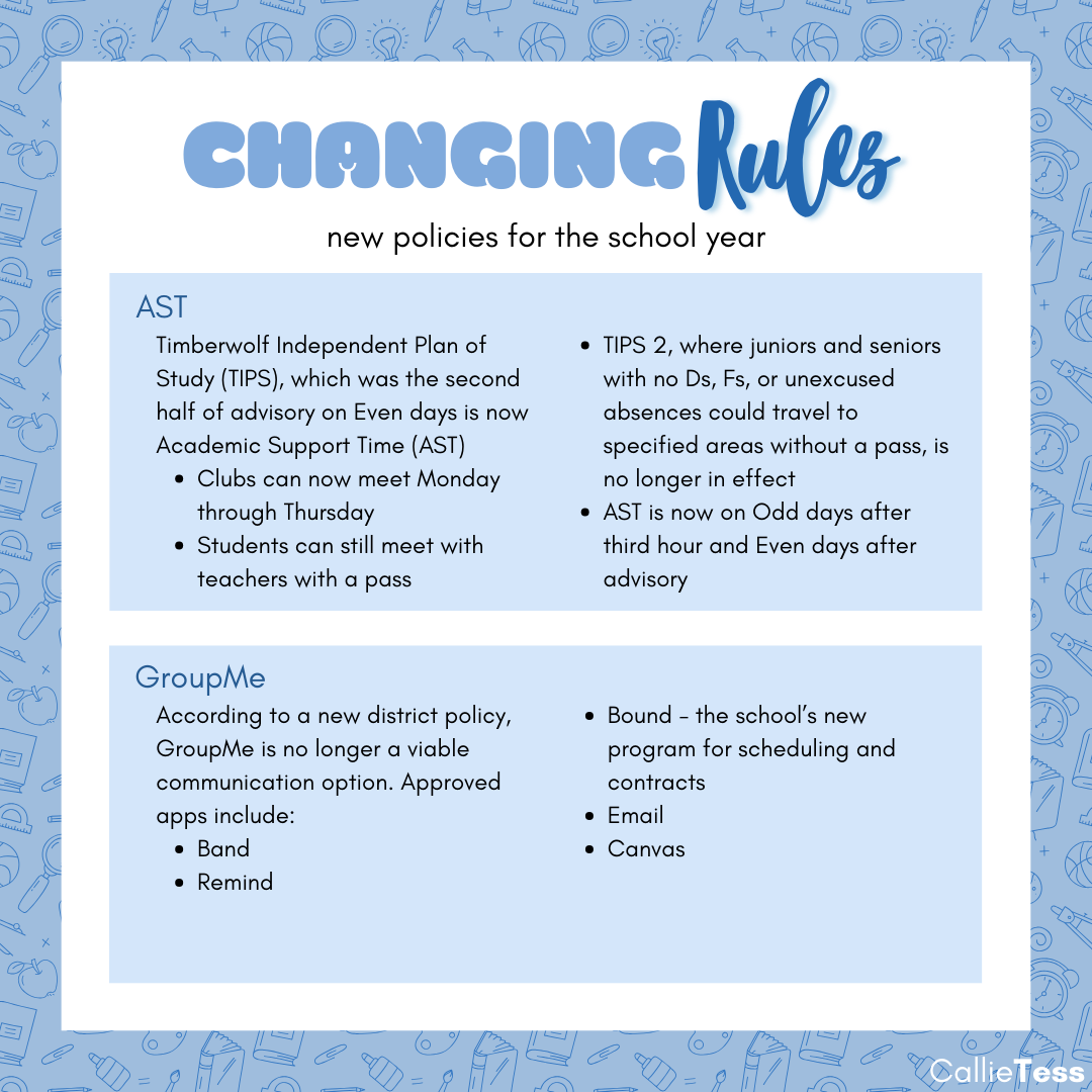 New policies for the school year