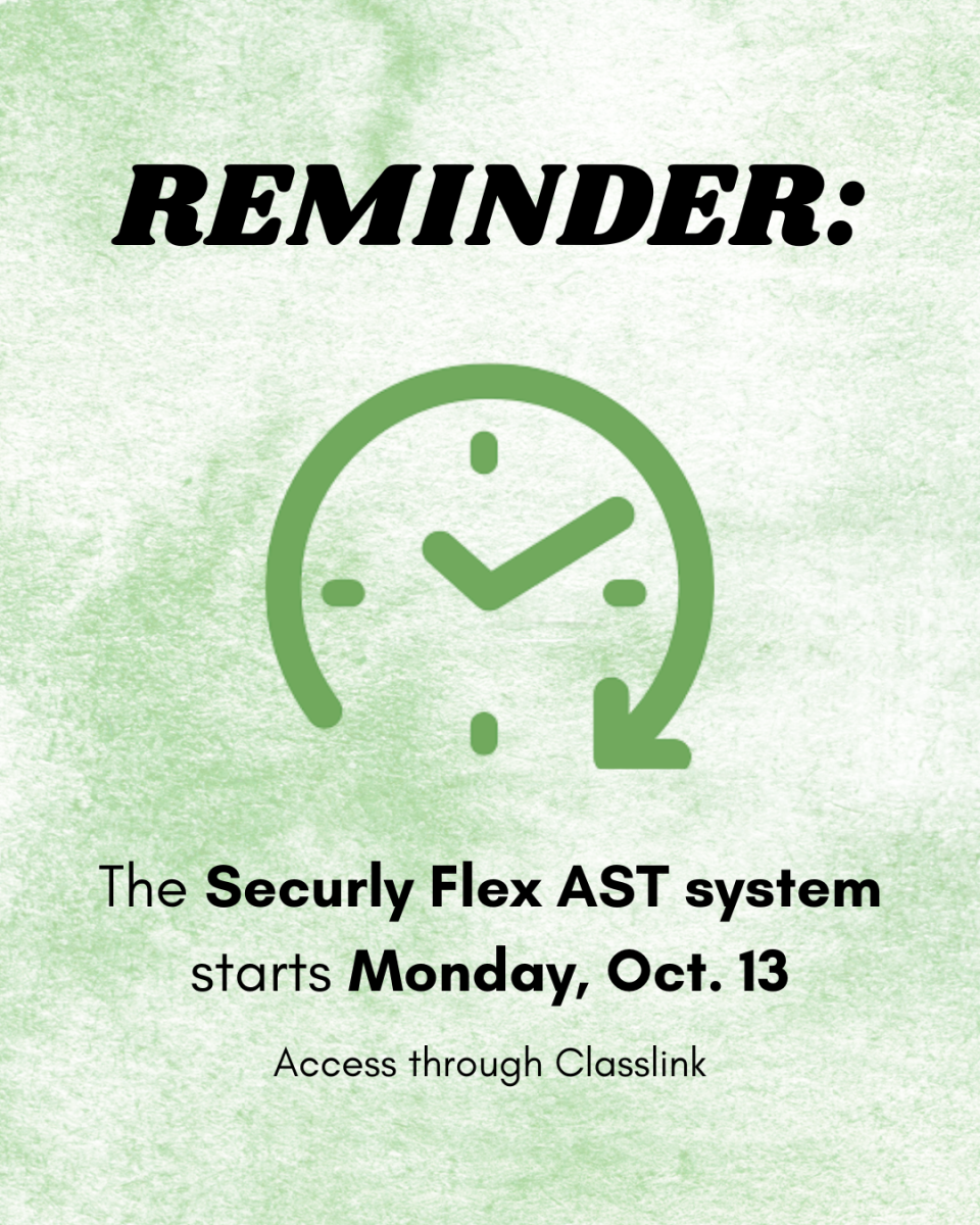 The Securly Flex AST system starts Monday, Oct. 13