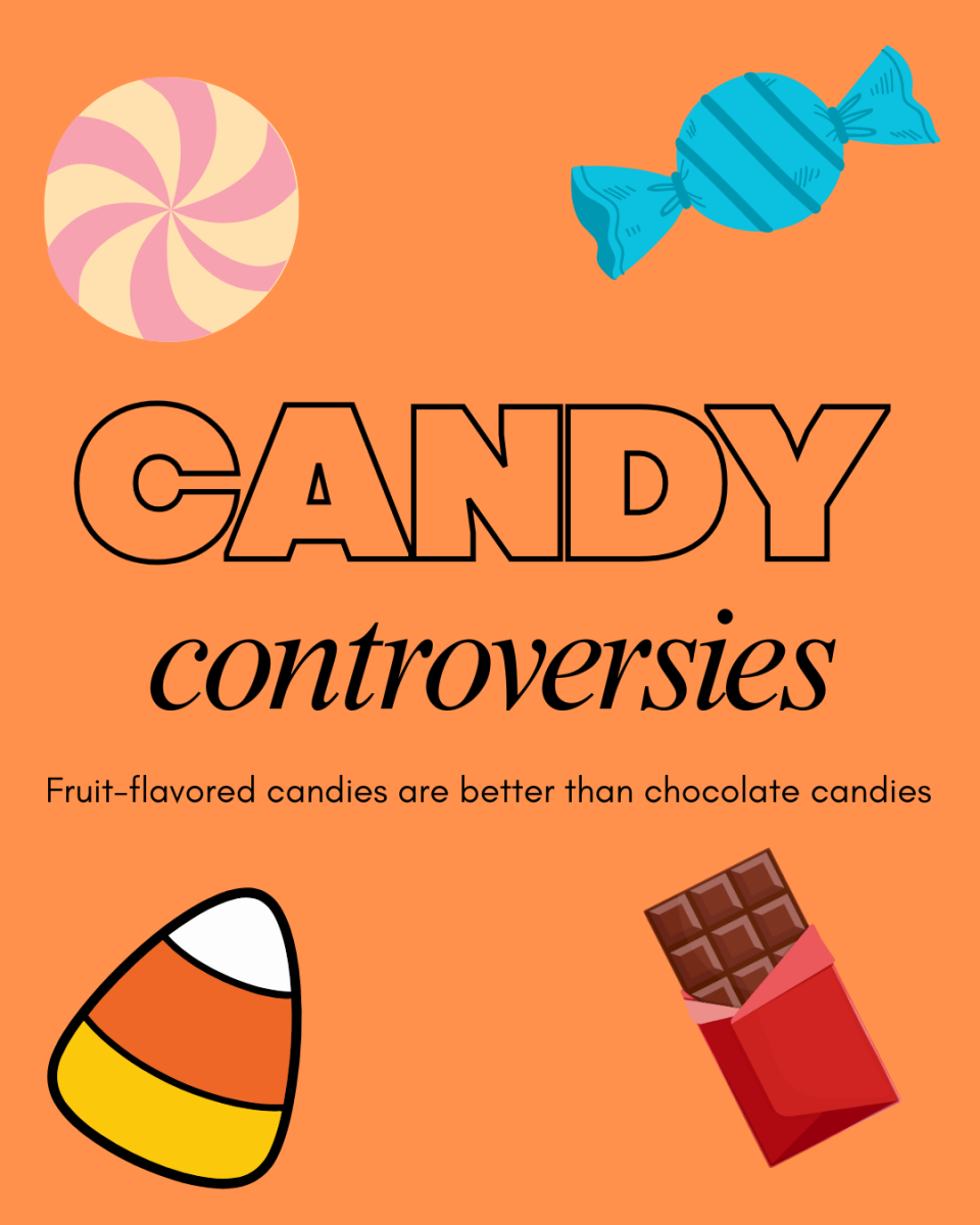 Fruit-flavored candies are better than chocolate candies