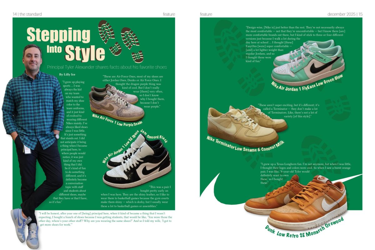 Principal Tyler Alexander shares facts about his favorite shoes